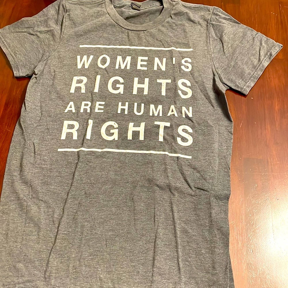 Womens rights are human rights t shirt